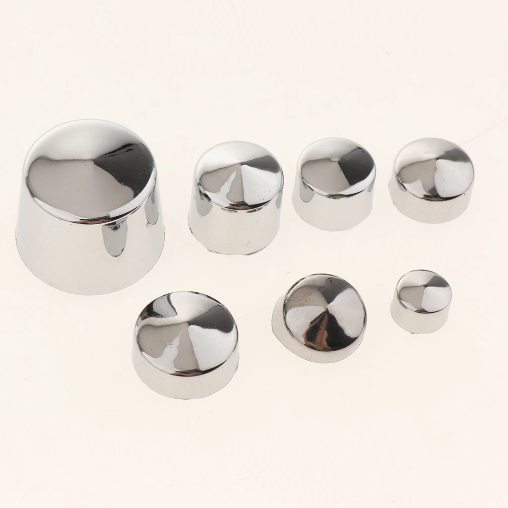 87pcs Chrome ABS Bolt Toppers Caps Covers Plug for Harley Softail Twin Cam Motorcycle Repair, Corrosion Resistance