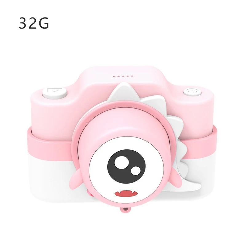 Детская цифровая камера, игрушки для детей, обучающая мультяшная видеокамера, wifi, 2400 Вт, HD мини, интересный подарок для съемки ребенка - Цвет: Pink 32g