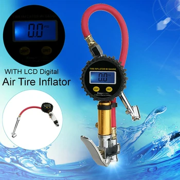 

Quick Connect Tools Digital Display Pump Pressure Gauge Backlight LCD Tire Portable Tyre Inflator Car Accessories High Accurate