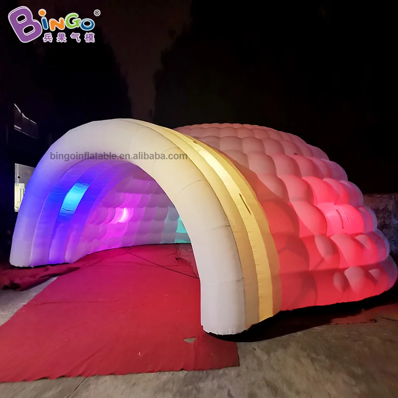 Бинго®8*8,3*4 м высокий надувной зимний кемпинговый Тент/купол бар хижина Надувное освещение Палатка для наружного торжества/газон Вечерние