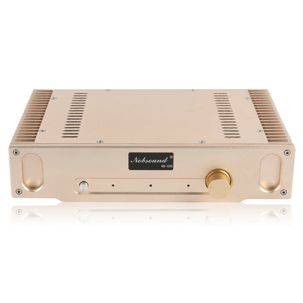Золотой Nobsound Hi-end чистый класс A одиночный 2,0 канальный усилитель аудио HiFi усилитель мощности капот 1969 схема 8 Вт* 2 - Цвет: Золотой