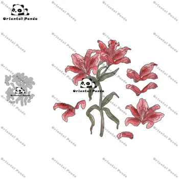 

New Dies 2020 In the Garden Lily Metal Cutting Dies diy Dies photo album cutting dies Scrapbooking Stencil Die Cuts Card Making