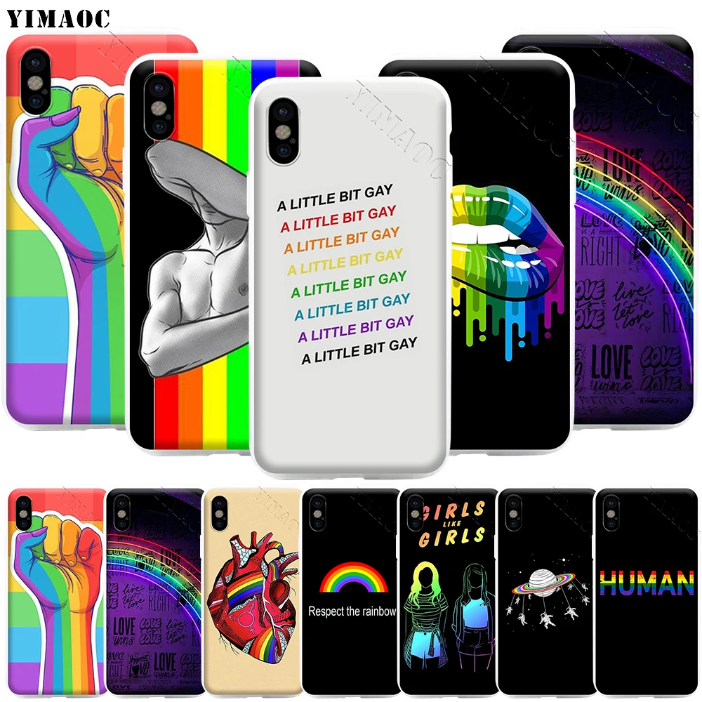 ЛГБТ-чехол для телефона YIMAOC iPhone 11 Pro XS X XR Max 8 7 6 6S Plus SE | Мобильные телефоны и