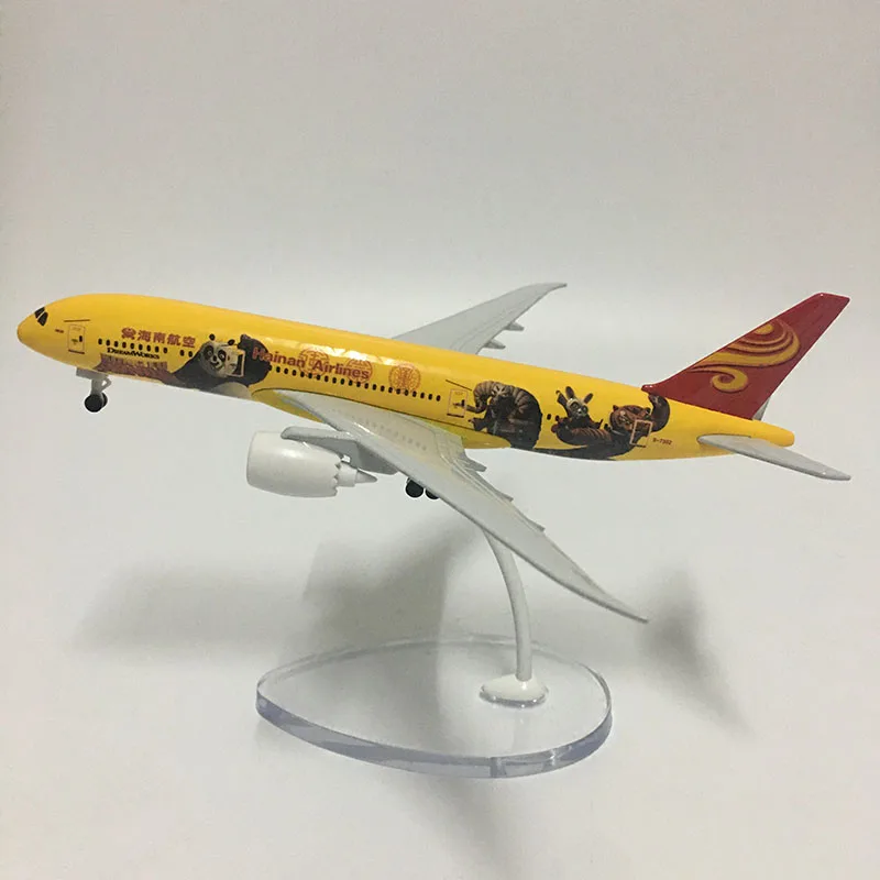 JASON TUTU Plane Model 16cm China Hainan Airlines Boeing B787 Airplane Model Aircraft Model 1:400 Diecast Metal planes toy 10