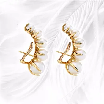 

Retro Fashion Big Small Size Pearl Temperament Dangle Earrings for Women Jewelry Accessory Birthday Gift