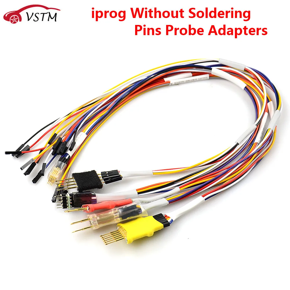 Многоцветные провода шпильки зонды адаптер специально для IProg V83/Xprog ECU в цепи без