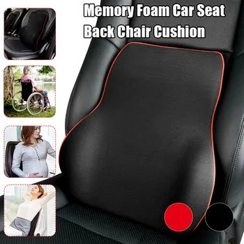 

New Car Seat Headrest Lumbar Cushion Neck Support Memory Back Brace Pillow Supports Ergonomics Auto Four Seasons Universal