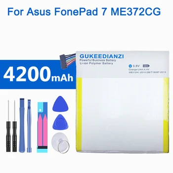 

GUKEEDIANZI 4200mAh C11P1310 Tablets Battery For Asus FonePad 7 ME372 ME372CG K00E Rechargeable Lithium Polymer Batteries