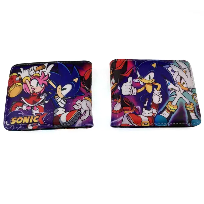 s-04 Игровые фигурки Соник Ежик кошелек ID кредитный держатель для карт монета карман для мальчика девочки - Цвет: s-04
