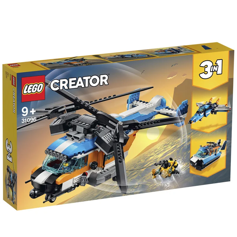 

July New Products Lego LEGO Creative Creator Series 31096 Double Propeller Helicopter Small Particles Building Blocks