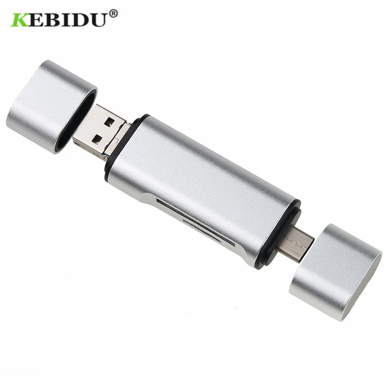 Кард-ридер KEBIDU type-C USB-A-Micro type C OTG кард-ридер USB 2,0 адаптер Компьютерные принадлежности Поддержка SD TF OTG