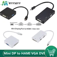 1080P 3 in 1 Mini DP DisplayPort zu HDMI-kompatibel VGA DVI Adapter Mini DP Kabel Konverter für macBook Pro Air Mini DisplayPort
