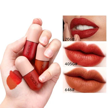

3 Pcs/Set Lips Makeup Matte Liquid Lipstick Waterproof Long Lasting Moisture Cosmetic Lip Gloss Set