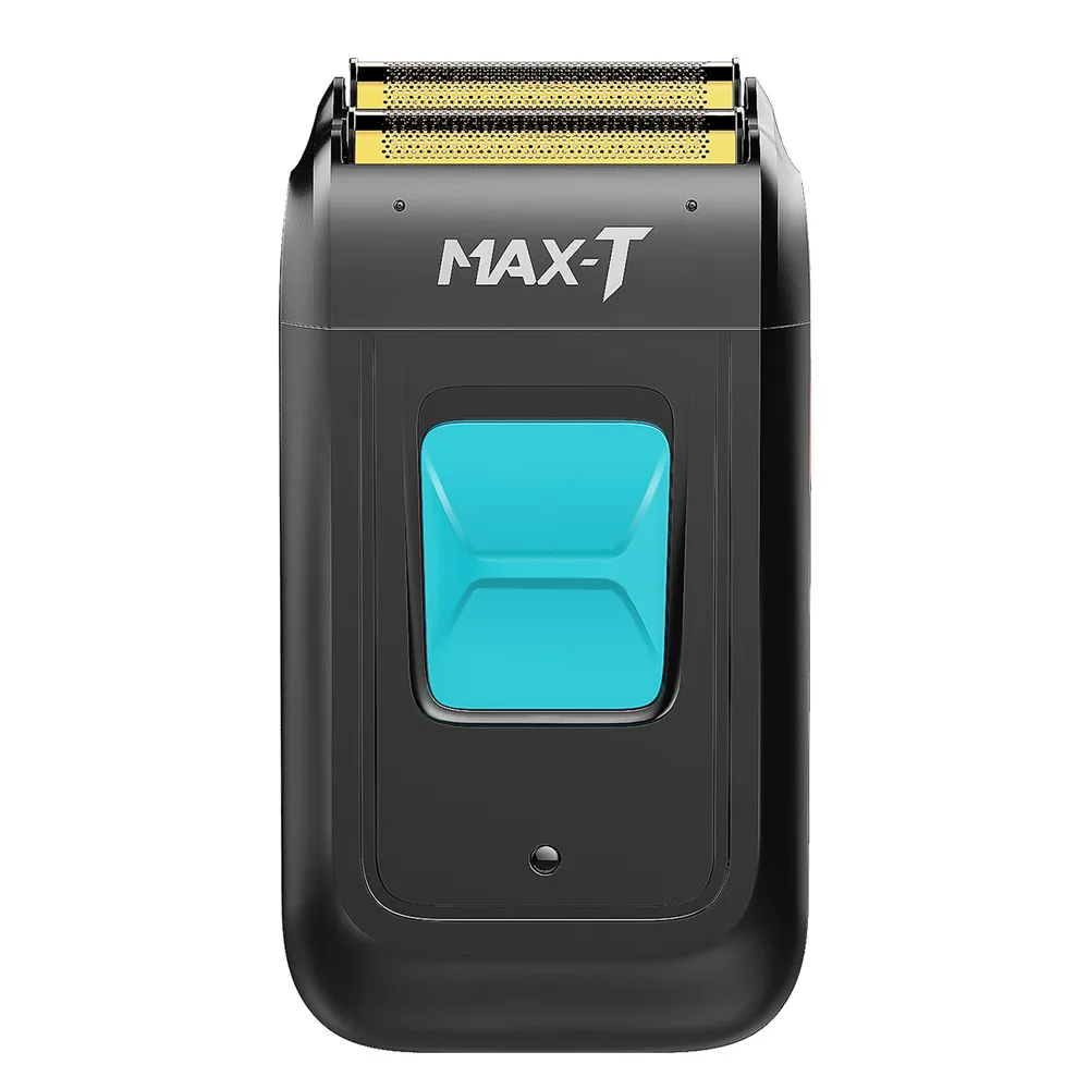 Черный MAX-T 1002 электробритва для мужчин с двойным лезвием Водонепроницаемая поршневая Беспроводная Бритва USB Перезаряжаемый для бритья машина Парикмахерская - Цвет: Черный