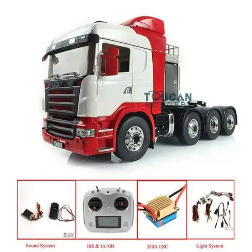 

LESU 1/14 8*8 Metal Chassis Sca RC Tractor Truck DIY Hercules Cabin Radio ESC THZH0541