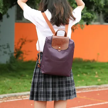 

Backpack Leisure Travel Nylon Zipper Women Bag Student Girls Backpack Folding Bag Shoulder Bags for Women 2020 Mochila Feminina