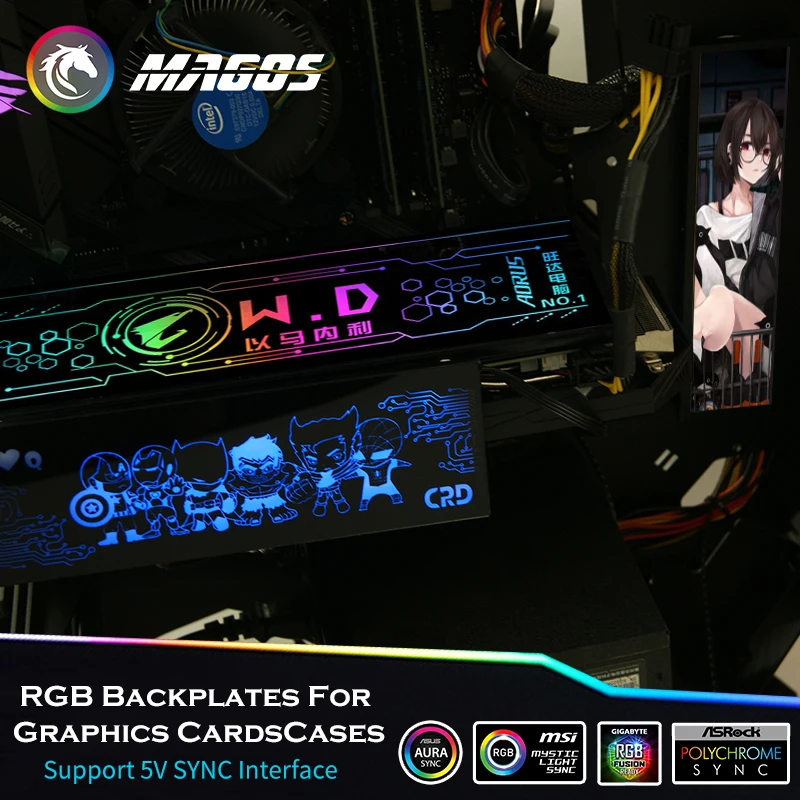 Индивидуальная RGB панель для ПК DIY M/B SYNC 12 В 4 контакта/5 3 контакта ARGB модель