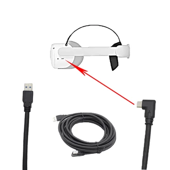 

Data Transfer Cable Wire 5m Link Line Connector for Oculus Quest 2 VR Headset Accessories