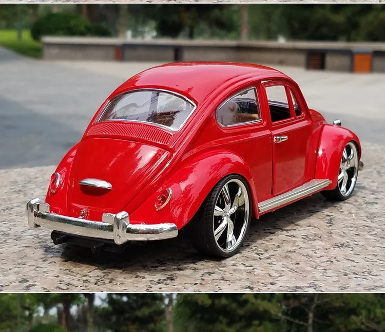 Высокая имитация Ретро Классический Volkswagen Beetle 1:18 сплав модели автомобилей металлические diecasts четыре открытые двери игрушка для детей мини автомобиль