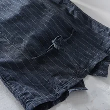 728 мужской жилет в полоску из хлопка и льна, летнее Мужское пальто