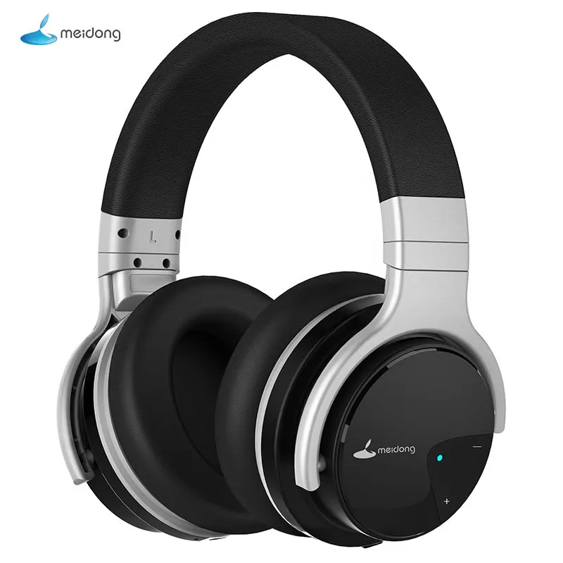  Meidong E7B Bluetooth Headphones Active Noise Cancelling Headphone Wireless Headset 30 hours Over ear with microphone Deep bass 