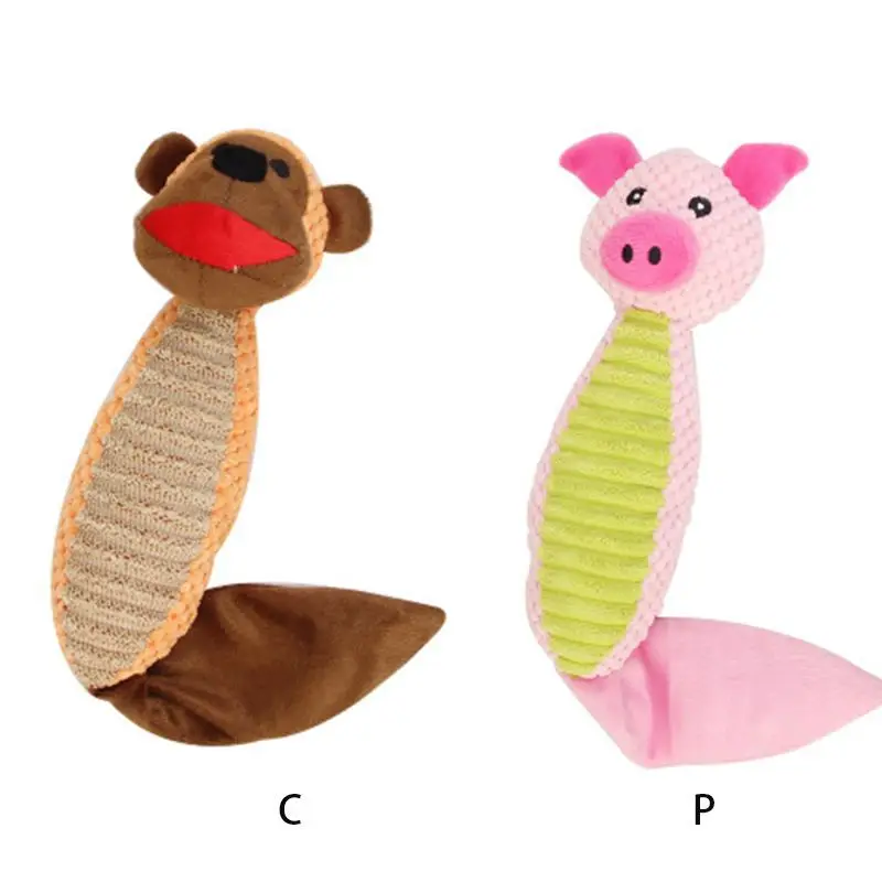 Pet Corn Velour Doll Toy Dog Cartoon Chew Toy For Teeth Cleaning Interactive Supplies Squeaky Toy