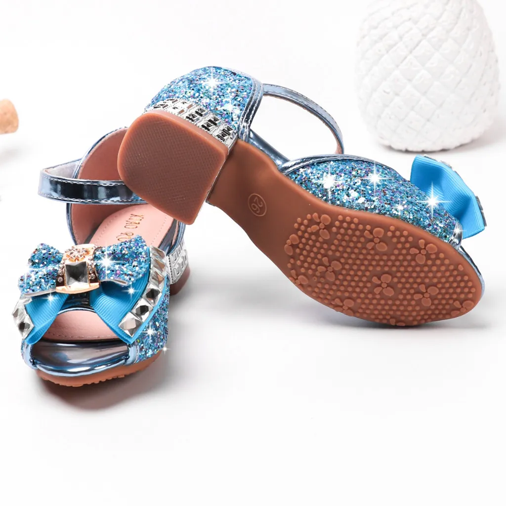 Mini Melissa/детские сандалии для девочек; Летняя обувь; детская обувь для маленьких девочек с жемчужинами и кристаллами; обувь для принцессы сандалии