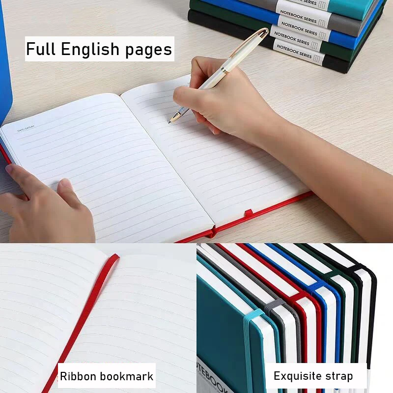 A5 Hardcover Horizontal Line Notebook Bandage Line Personal Diary Notebook School Office Stationery Black Bullet Journal A5 Hardcover Horizontal Line Notebook Bandage Line Personal Diary Notebook School Office Stationery Black Bullet Journal