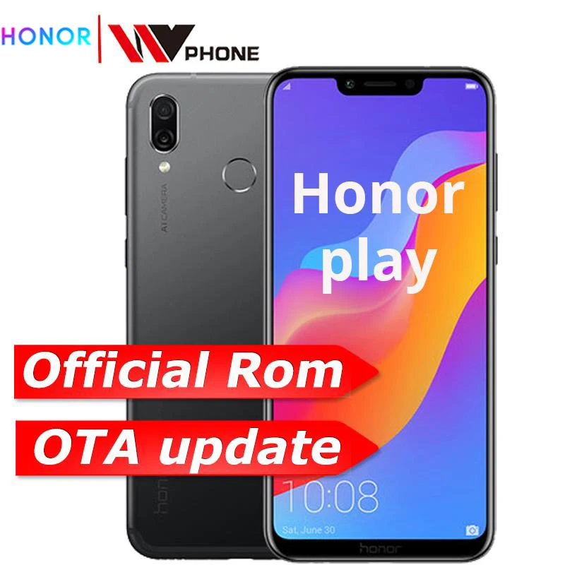 Оригинальный huawei Honor Play 4 г 64 6,3 дюймов Octa Core поддержка OTA обновление игры телефон отпечатков пальцев уход за кожей лица ID двойной сзади