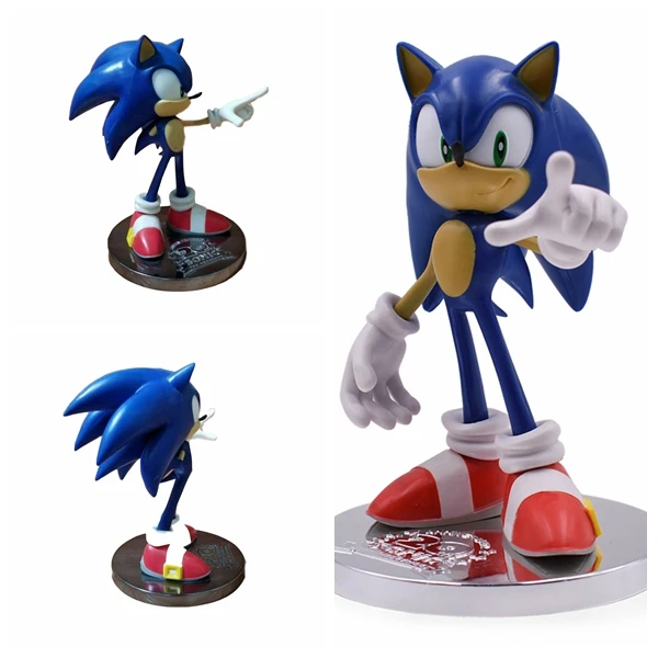 Sonic The Hedgehog Bonecos de 10 cm, Sonic Classic Sonic e Amy