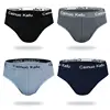 4 PCS/LOT Male Bamboo Fiber Underwear Men's Sexy Briefs Bikini Underpants Navy/Black/Light Blue/Red/Light Gray/Dark Gray L - 7XL 4