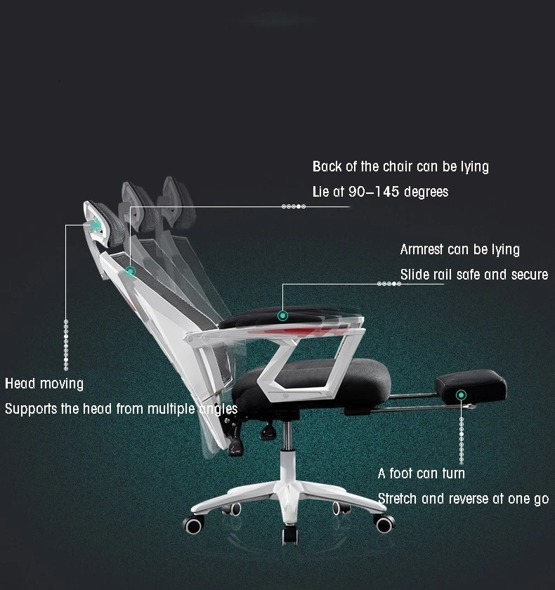 Новый компьютер бытовой работы комфорт мебель, стулья для офиса сетки может лежать поворотный босс стул обеденный перерыв игры