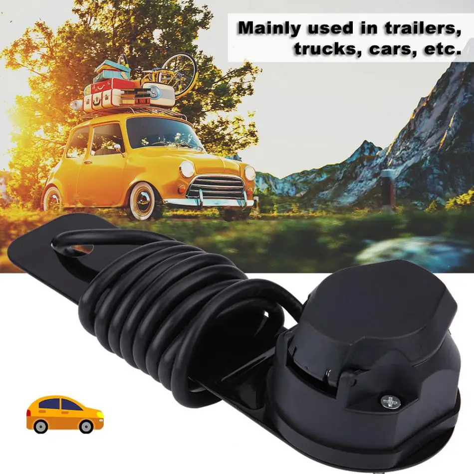 Trailer Electric Adaptor Socket Assembly Prewired Plug Tow Bar TM4002 Car Electronics Accessories