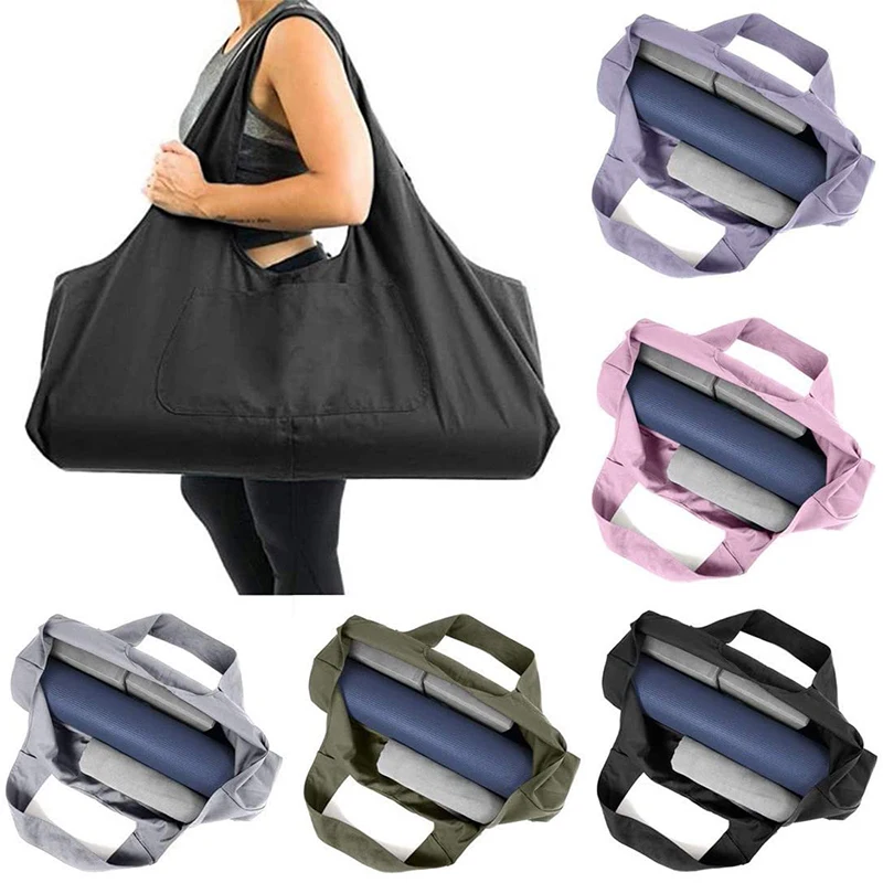 

Yoga Bag Multi-Functional Large Gym Bag Yoga Mat Tote Sling Carrier with Side Pocket Carrier Fits Most Size Mats Light & Durable