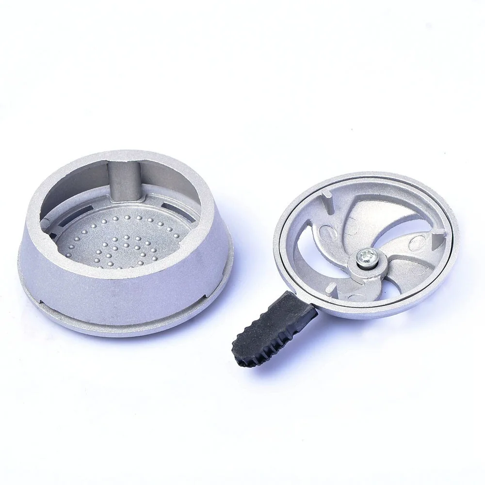 Metal Material Crescent Shape Hole Single Handle Accessories Windproof Tobacoo Hookah Shisha Charcoal Holder
