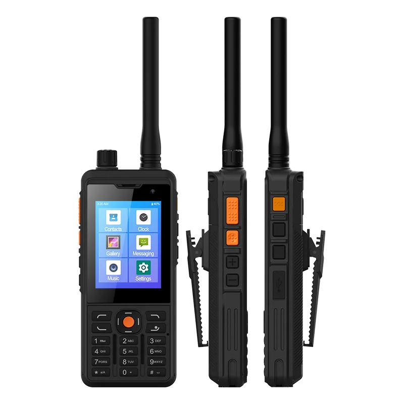 samsung dual sim phone price UNIWA P5 Zello Walkie Talkie CellPhone Android 9.0 Mobilephone 4G LTE 1GB+8GB MT6739 Smartphones UHF 400-480mhz 5300mAh NFC POC good cell phone for gaming