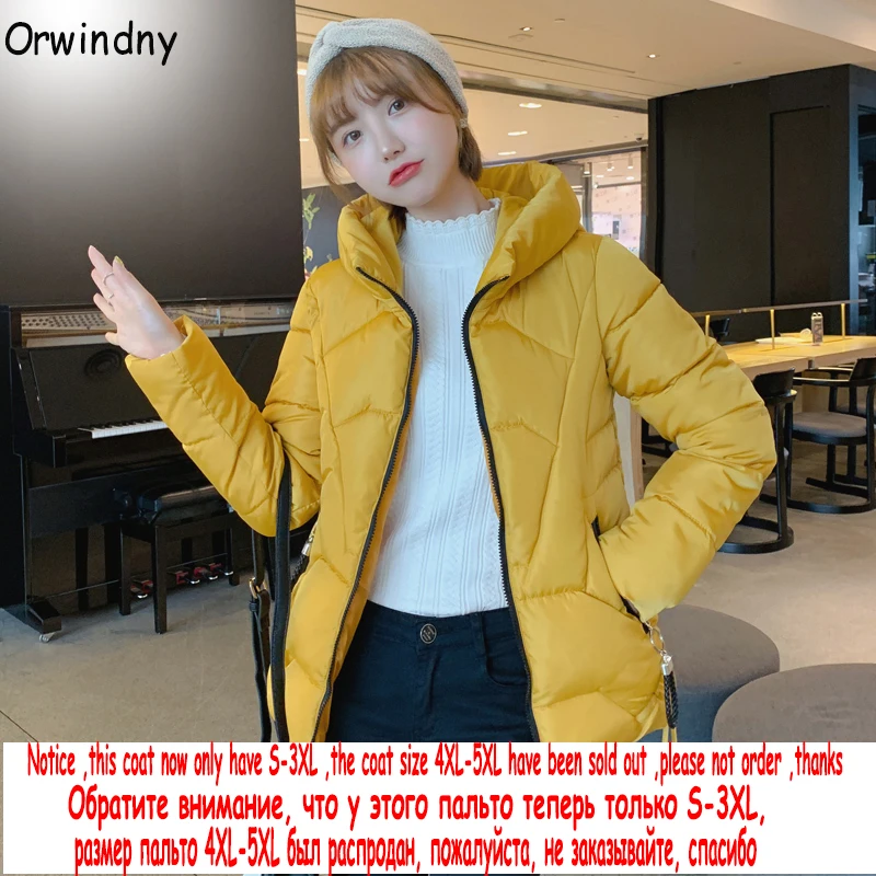 Preise Orwindny Winter Jacke Frauen Plus Größe S 3XL Weibliche Jacke Dicke Warme Parka Mit Kapuze Unten Baumwolle Gepolsterte Jacken Und Mäntel