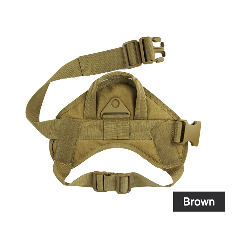 Камуфляжный жилет для собак K9 TF3, военный тактический жилет для службы, собачий патруль, домашний боевой жилет с ручкой, для тренировок на открытом воздухе - Цвет: Brown