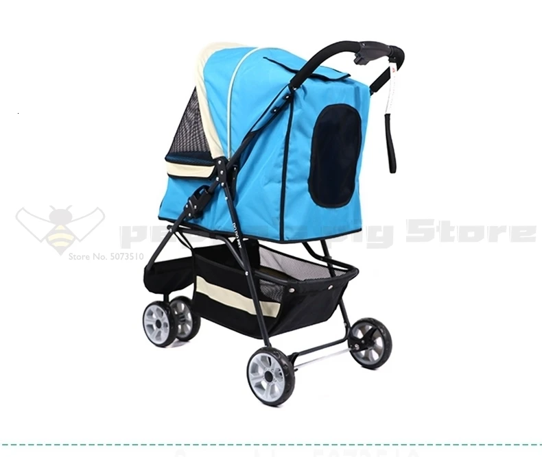 Складная тележка для домашних животных, собак, кошек, Тедди, тележка, четыре колеса, товары для путешествий, светильник, коляска для домашних животных, переноска для щенков