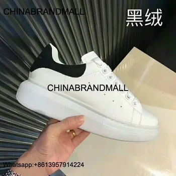 

Genuine Leather Women Casual Shoes Luxury Brand 2020 Mens Sneakers Lace up Mens Shoes