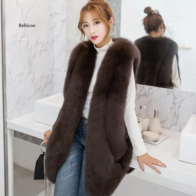 

Winter New Women's Fashion Faux Fur Vest Women's Faux Fur Vest Fur Coat