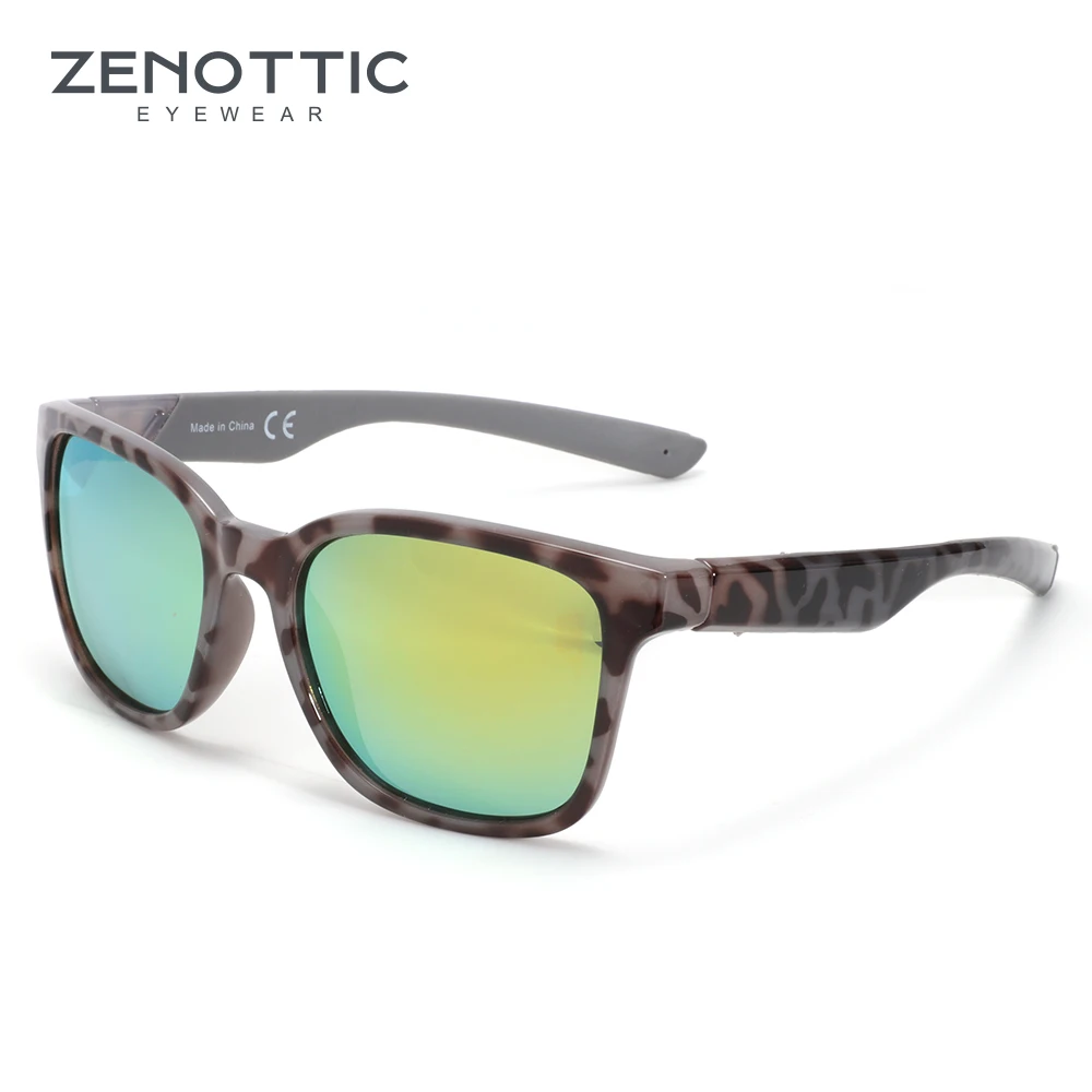 ZENOTTIC, классические, поляризационные солнцезащитные очки, мужские, Полароид, ультралегкие, для вождения, квадратная оправа, солнцезащитные очки, мужские, очки, UV400, Gafas De Sol - Цвет линз: 001