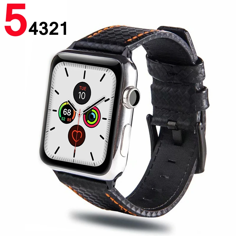 Strap for Apple watch band 5 4 44mm 40mm correa iwatch 42mm 38mm 3 2 1 Genuine Leather bracelet belt pulseira accessories | Наручные часы