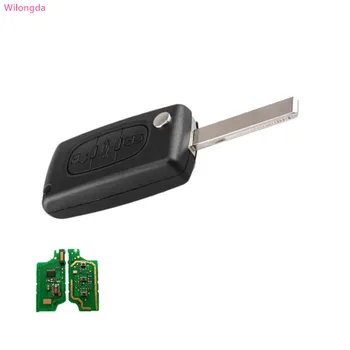 

Wilongda Car key 3 Button Remote Key 434mhz id46 pcf7936 chip HU83 VA2T blade for citroen auto key