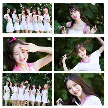 

22Pcs/Set OH MY GIRL The New Season Album Crystal Card Stickers Photocard Bus Cards Stickers