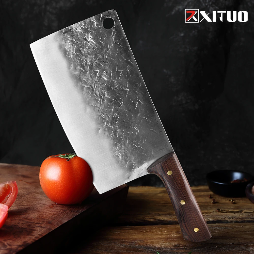 XITUO костяной измельчитель и нож для мяса ручной работы мясника в отеле кухня