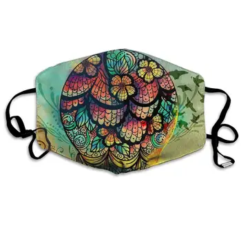 

Hot Air Balloon Unisex Mask Indoor Outdoor Cycling Camping Travel Windproof Sun Anti Dust Mask Mouth with Adjustable Ear Loops