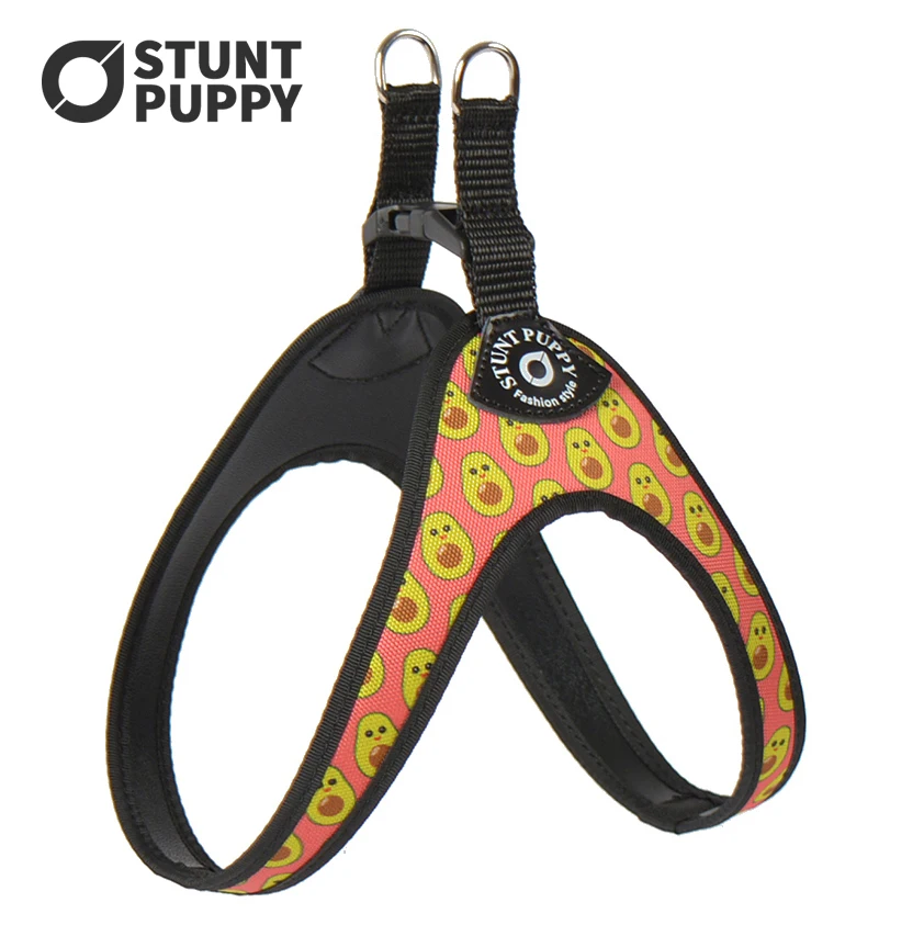 

Stunt Puppy Easy Comfort Medium And Small Dog Harness New Fashion Print Pattern Avocado Pet Cats Dogs General Harnesses