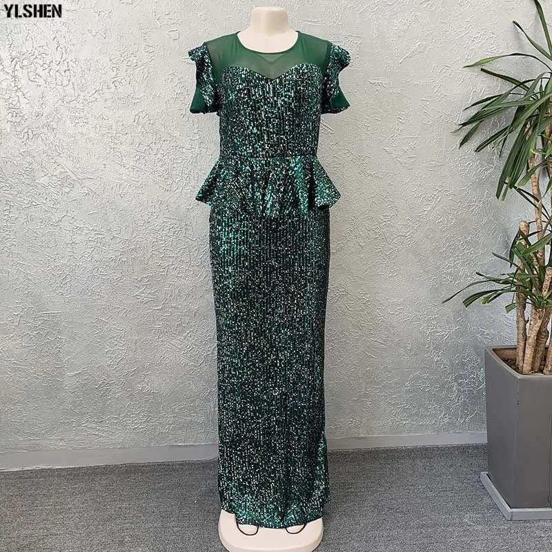 New African Dresses for Women Dashiki Super Elastic Sequins Long Africa Dress African Clothes Robe Africaine Vetement Femme 2019 07