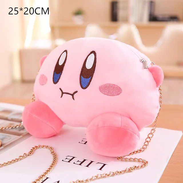 Kirby Plush Soft Sleep Pillow Cap Kawaii Anime Game Kirby Sleep Pillow Cushion Soft Pet House Doll Toys Messenger Bags Gift